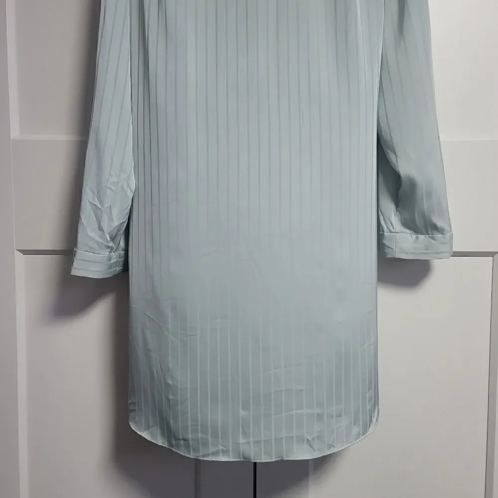 Leyden long-sleeve wrap dress